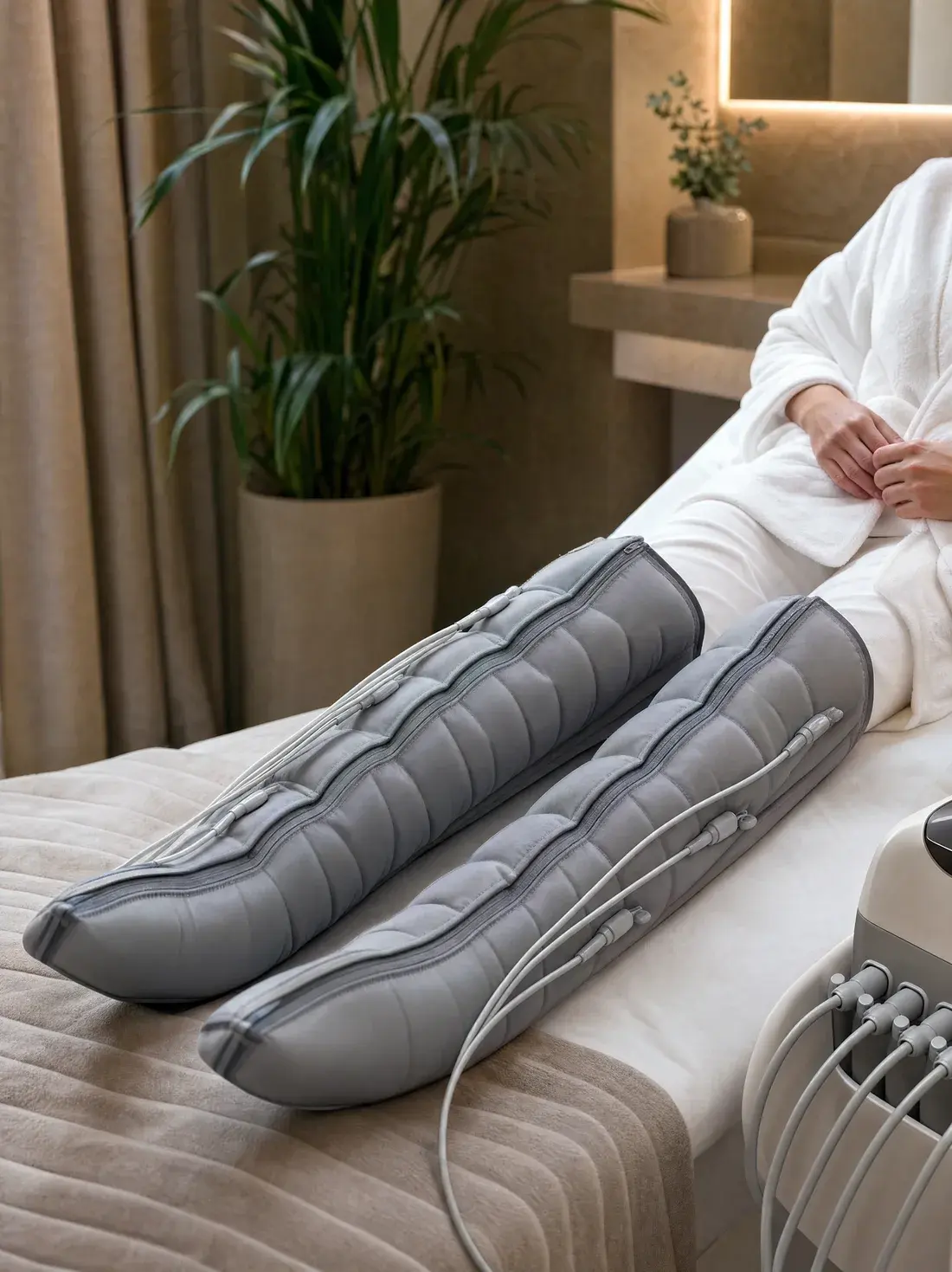 Pressotherapy in practice at Shookra, Dubai